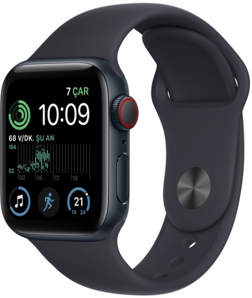 Apple Watch SE 2 (2022) Cellular 40mm Alüminyum Kasa ve Spor Kordon Akıllı Saat (MNPL3TU/A)