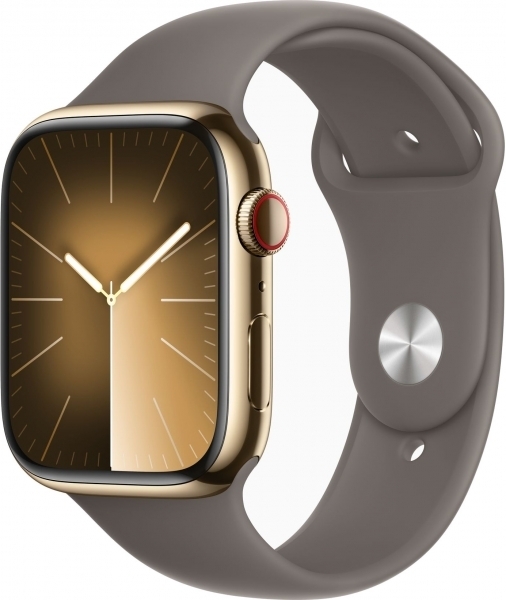 Apple Watch Series 9 Cellular 45mm Paslanmaz Çelik Kasa ve Spor Kordon Akıllı Saat (MRMW3TU/A) — ürün görseli 3