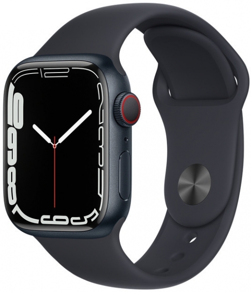 Apple Watch Series 7 Cellular 41mm Alüminyum Kasa ve Spor Kordon Akıllı Saat (MKHQ3TU/A)