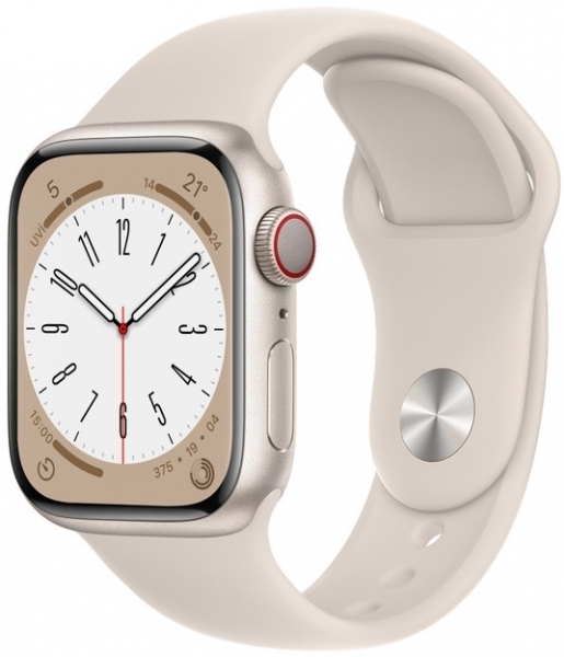 Apple Watch Series 8 Cellular 45mm Alüminyum Kasa ve Spor Kordon Akıllı Saat (MNK43TU/A) — ürün görseli 4