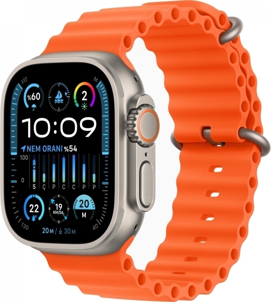 Apple Watch Ultra 2 Titanyum Kasa ve Ocean Kordon Akıllı Saat (MT633ZM/A) — ürün görseli 2