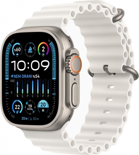 Apple Watch Ultra 2 Titanyum Kasa ve Ocean Kordon Akıllı Saat (MT633ZM/A) — ürün görseli 3