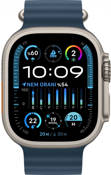 Apple Watch Ultra 2 Titanyum Kasa ve Ocean Kordon Akıllı Saat (MT633ZM/A) — ürün görseli 4
