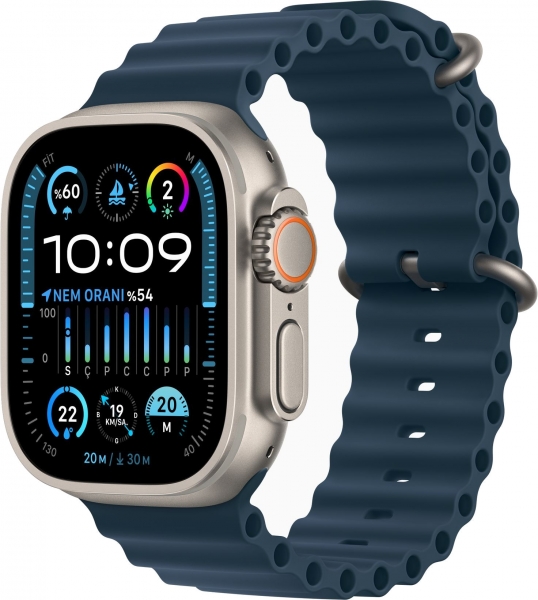 Apple Watch Ultra 2 Titanyum Kasa ve Ocean Kordon Akıllı Saat (MT633ZM/A)