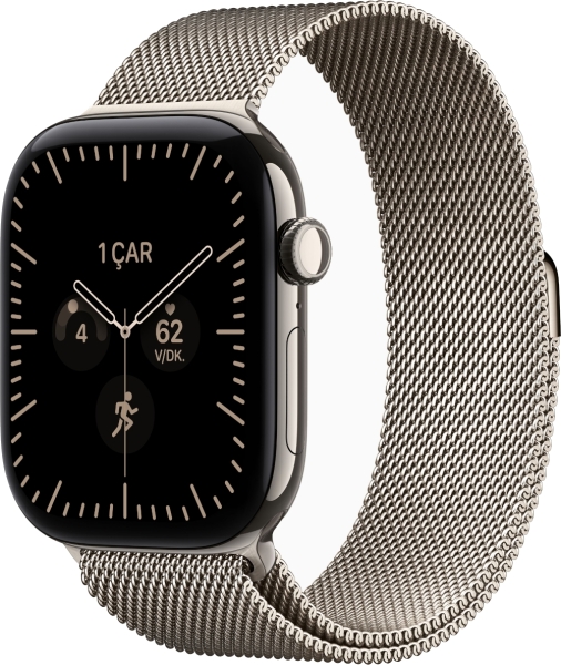 Apple Watch Series 12 Cellular 46mm Titanyum Kasa ve Milano Loop Akıllı Saat