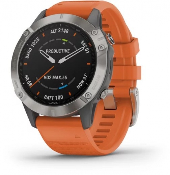 Garmin Fenix 6 Sapphire Titanium Aktivite Saati (Titanyum)
