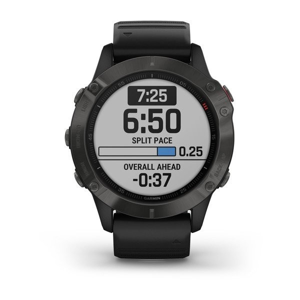 Garmin Fenix 6 Sapphire Aktivite Saati (Karbon Kaplamalı Çelik) — ürün görseli 3