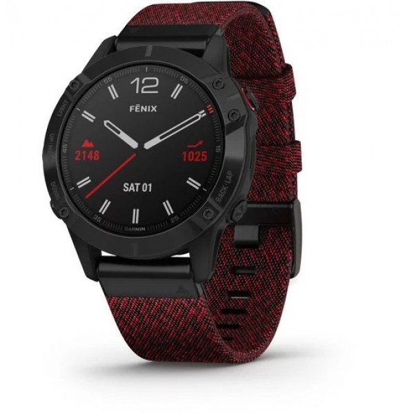 Garmin Fenix 6 Sapphire Aktivite Saati (Karbon Kaplamalı Çelik) — ürün görseli 2