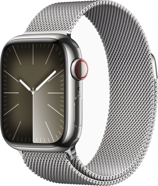 Apple Watch Series 9 Cellular 41mm Paslanmaz Çelik Kasa ve Milano Loop Akıllı Saat (MRJ73TU/A) — ürün görseli 3