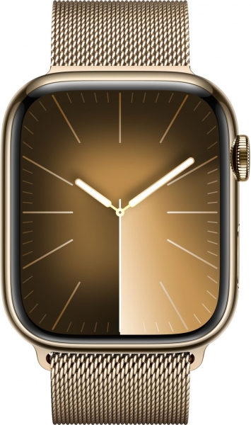Apple Watch Series 9 Cellular 45mm Paslanmaz Çelik Kasa ve Milano Loop Akıllı Saat (MRMU3TU/A) — ürün görseli 4