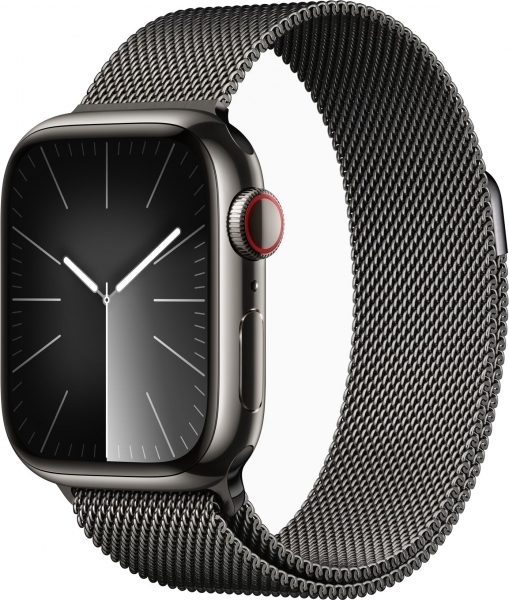 Apple Watch Series 9 Cellular 45mm Paslanmaz Çelik Kasa ve Milano Loop Akıllı Saat (MRMU3TU/A) — ürün görseli 2