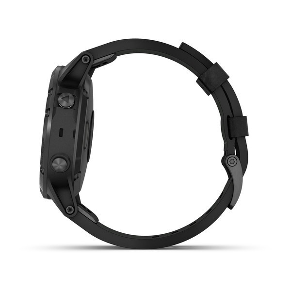 Garmin Fenix 5 Plus Sapphire Black with Black Leather Band Aktivite Saati (Deri) (010-01988-06) — ürün görseli 7