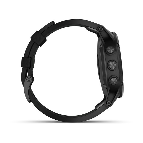 Garmin Fenix 5 Plus Sapphire Black with Black Leather Band Aktivite Saati (Deri) (010-01988-06) — ürün görseli 4