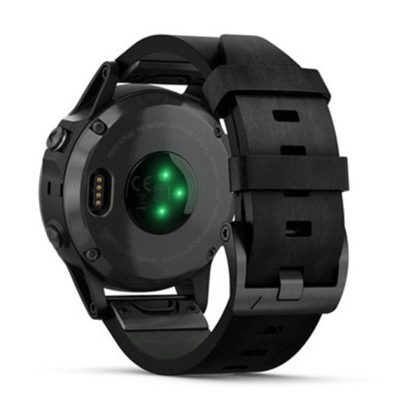 Garmin Fenix 5 Plus Sapphire Black with Black Leather Band Aktivite Saati (Deri) (010-01988-06) — ürün görseli 6