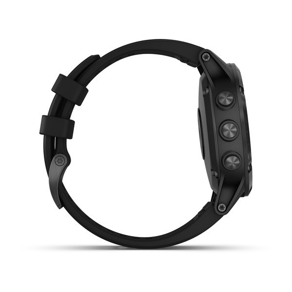 Garmin Fenix 5 Plus Sapphire Black with Black Band Aktivite Saati (Silikon) (010-01988-00) — ürün görseli 4