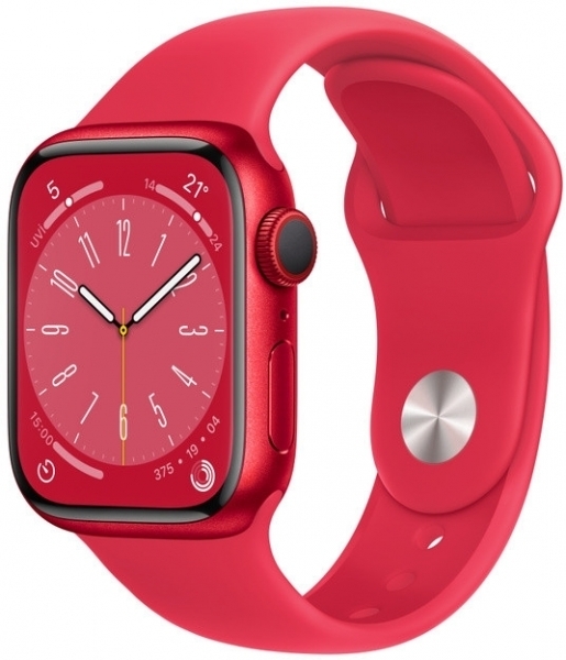 Apple Watch Series 8 Cellular 41mm Alüminyum Kasa ve Spor Kordon Akıllı Saat (MNHV3TU/A) — ürün görseli 2