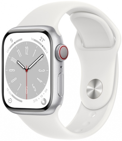 Apple Watch Series 8 Cellular 41mm Alüminyum Kasa ve Spor Kordon Akıllı Saat (MNHV3TU/A) — ürün görseli 4