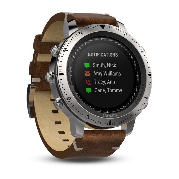 Garmin Fenix Chronos Leather Aktivite Saati (Kahverengi) (010-01957-00) — ürün görseli 2