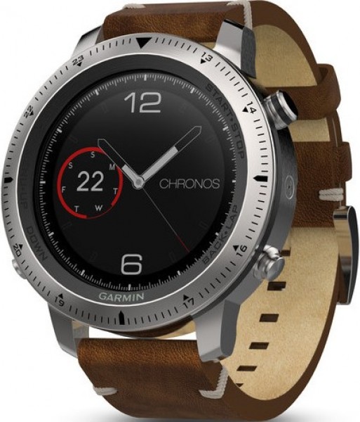 Garmin Fenix Chronos Leather Aktivite Saati (Kahverengi) (010-01957-00)