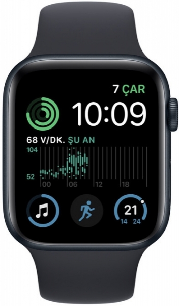 Apple Watch SE 2 (2022) Cellular 44mm Alüminyum Kasa ve Spor Kordon Akıllı Saat (MNPY3TU/A) — ürün görseli 4