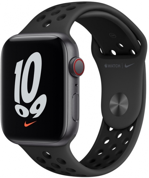 Apple Watch Nike SE Cellular (44mm) Uzay Grisi Alüminyum Kasa ve Nike Spor Kordon Akıllı Saat (MKT73TU/A)
