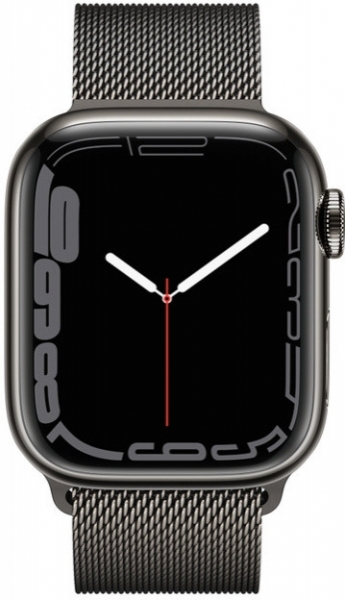 Apple Watch Series 7 Cellular 45mm Paslanmaz Çelik Kasa ve Milano Loop Akıllı Saat (MKL33TU/A) — ürün görseli 4