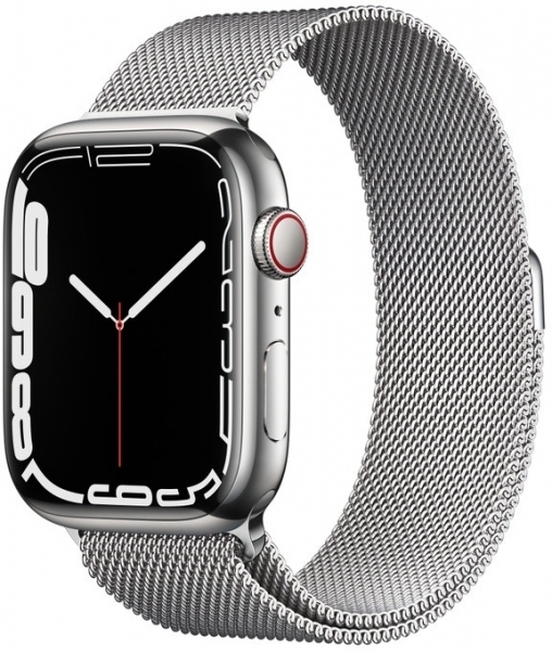 Apple Watch Series 7 Cellular 45mm Paslanmaz Çelik Kasa ve Milano Loop Akıllı Saat (MKL33TU/A) — ürün görseli 3