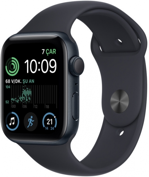 Apple Watch SE 2 (2022) 44mm Alüminyum Kasa ve Spor Kordon Akıllı Saat (MNK03TU/A)