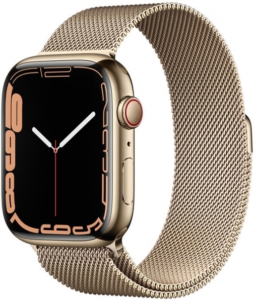 Apple Watch Series 7 Cellular 41mm Paslanmaz Çelik Kasa ve Milano Loop Akıllı Saat (MKJ23TU/A) — ürün görseli 2