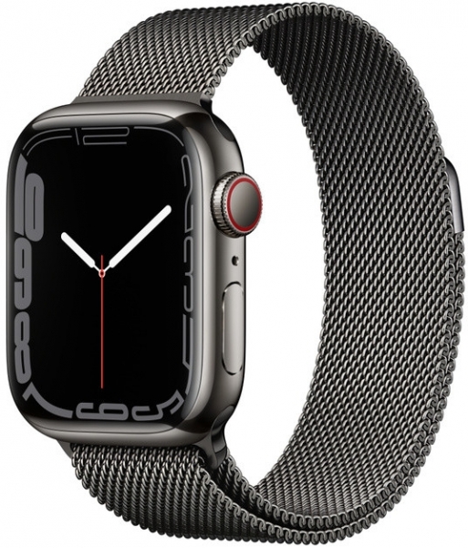 Apple Watch Series 7 Cellular 41mm Paslanmaz Çelik Kasa ve Milano Loop Akıllı Saat (MKJ23TU/A)
