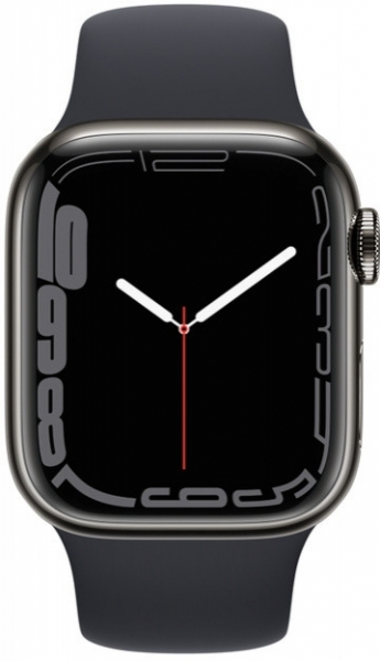 Apple Watch Series 7 Cellular 41mm Paslanmaz Çelik Kasa ve Spor Kordon Akıllı Saat (MNC23TU/A) — ürün görseli 4