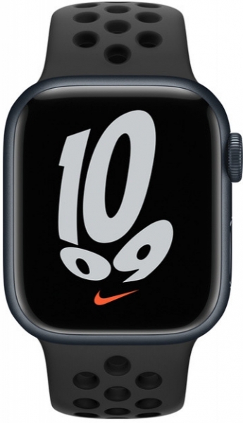 Apple Watch Nike Series 7 41mm Gece Yarısı Alüminyum Kasa ve Nike Spor Kordon Akıllı Saat (MKN43TU/A) — ürün görseli 2