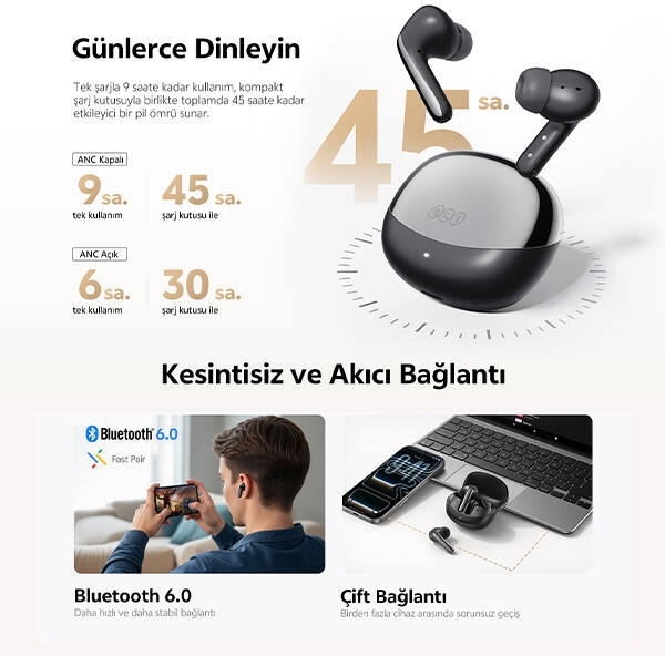 QCY MeloBuds N60 Tam Kablosuz Kulaklık — ürün görseli 10