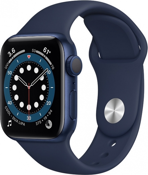 Apple Watch Series 6 (40mm) Mavi Alüminyum Kasa ve Spor Kordon Akıllı Saat