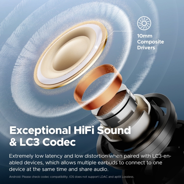 Soundpeats Air5 Pro Tam Kablosuz Kulaklık — ürün görseli 8