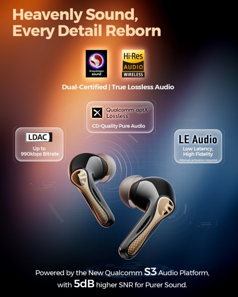 Soundpeats Air5 Pro+ Tam Kablosuz Kulaklık — ürün görseli 4