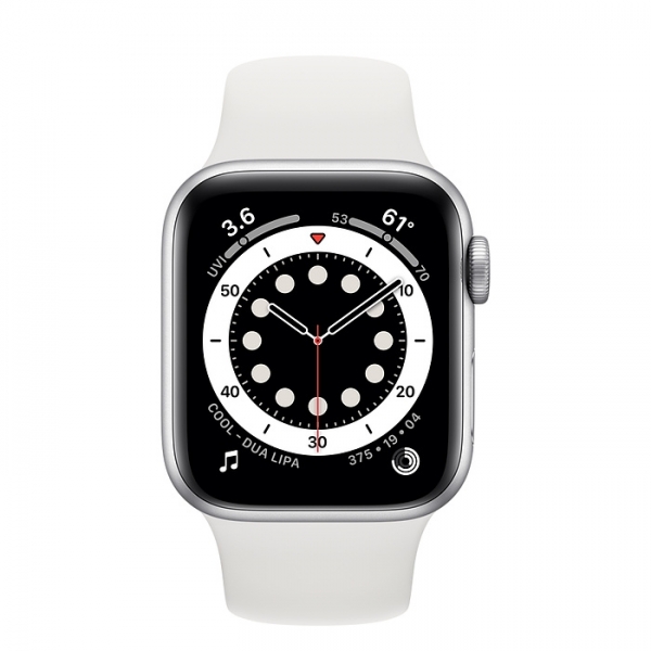 Apple Watch Series 6 (40mm) Gümüş Rengi Alüminyum Kasa ve Spor Kordon Akıllı Saat — ürün görseli 2