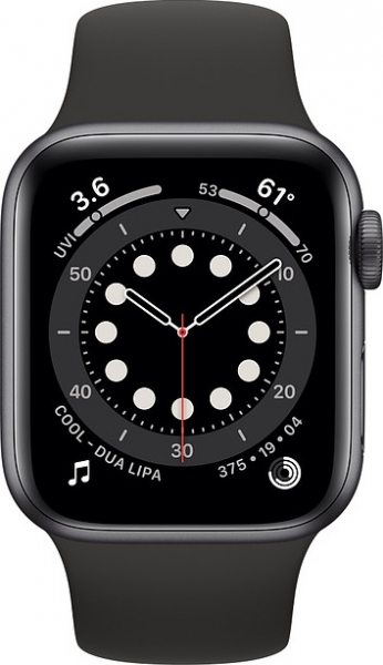 Apple Watch Series 6 (40mm) Uzay Grisi Alüminyum Kasa ve Spor Kordon Akıllı Saat — ürün görseli 2