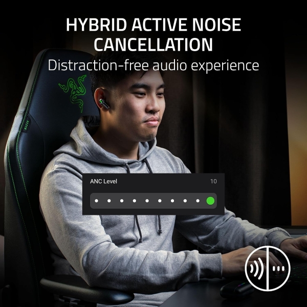 Razer Hammerhead V3 HyperSpeed Tam Kablosuz Kulaklık (RZ12-05610100-R3) — ürün görseli 6