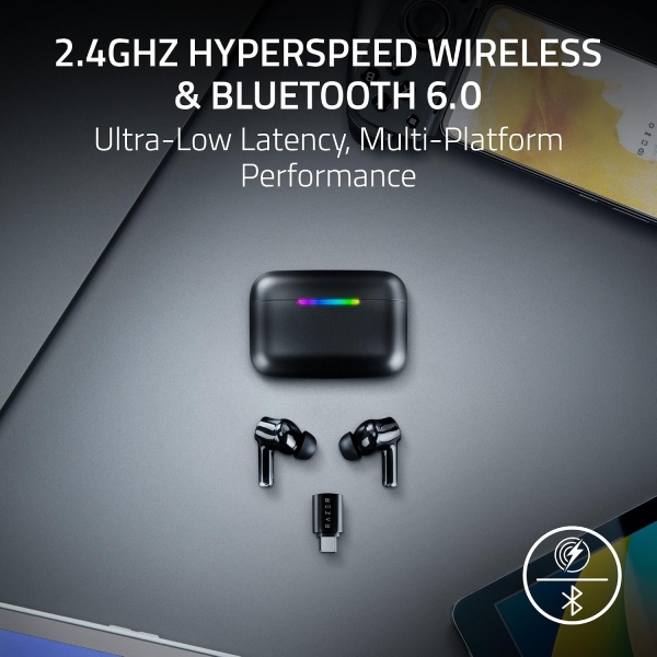 Razer Hammerhead V3 HyperSpeed Tam Kablosuz Kulaklık (RZ12-05610100-R3) — ürün görseli 5