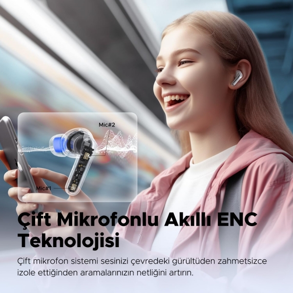 Soundpeats Clear Tam Kablosuz Kulaklık — ürün görseli 9