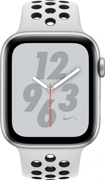 Apple Watch Nike+ Series 4 (44 mm) Gümüş Rengi Alüminyum Kasa ve Saf Platin/Siyah Nike Spor Kordon Akıllı Saat — ürün görseli 2