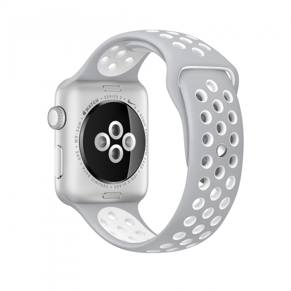 Apple Watch Nike+ Series 2 (42 mm) Gümüş Rengi Alüminyum Kasa ve Saf Platin/Beyaz Nike Spor Kordon Akıllı Saat — ürün görseli 4