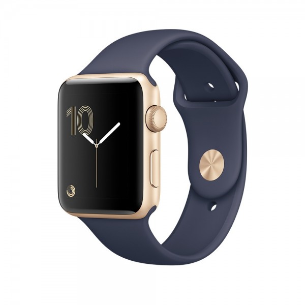 Apple Watch Series 2 (42 mm) Altın Rengi Alüminyum Kasa ve Gece Mavisi Spor Kordon Akıllı Saat — ürün görseli 4