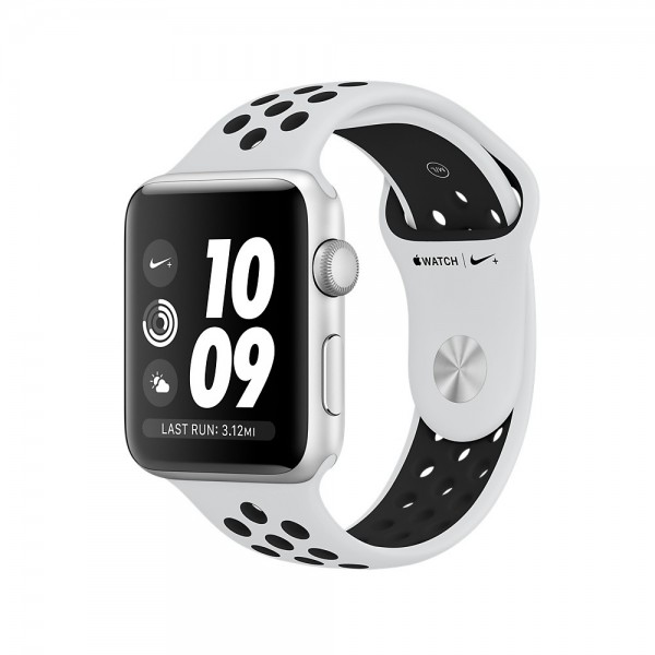 Apple Watch Nike+ Series 3 GPS (38 mm) Gümüş Rengi Alüminyum Kasa ve Saf Platin/Siyah Nike Spor Kordon Akıllı Saat — ürün görseli 2