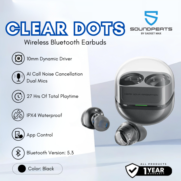 Soundpeats Clear Dot Tam Kablosuz Kulaklık — ürün görseli 8