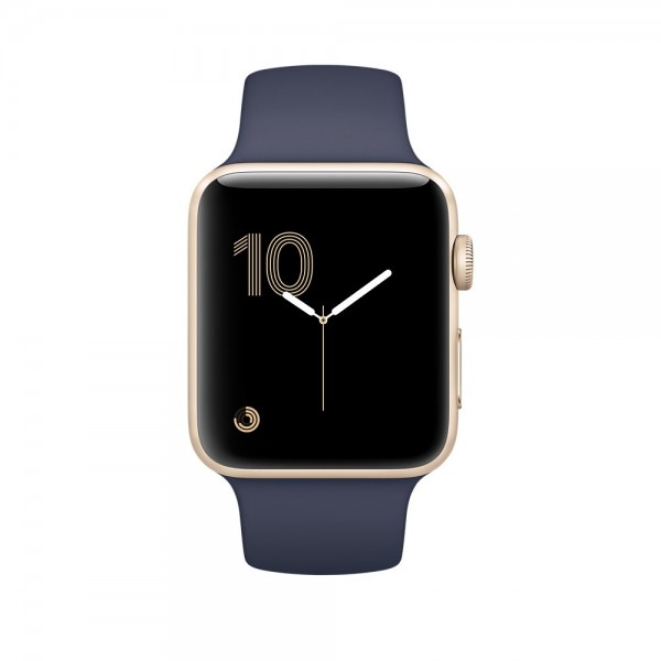 Apple Watch Series 1 (38 mm) Altın Rengi Alüminyum Kasa ve Gece Mavisi Spor Kordon Akıllı Saat — ürün görseli 2