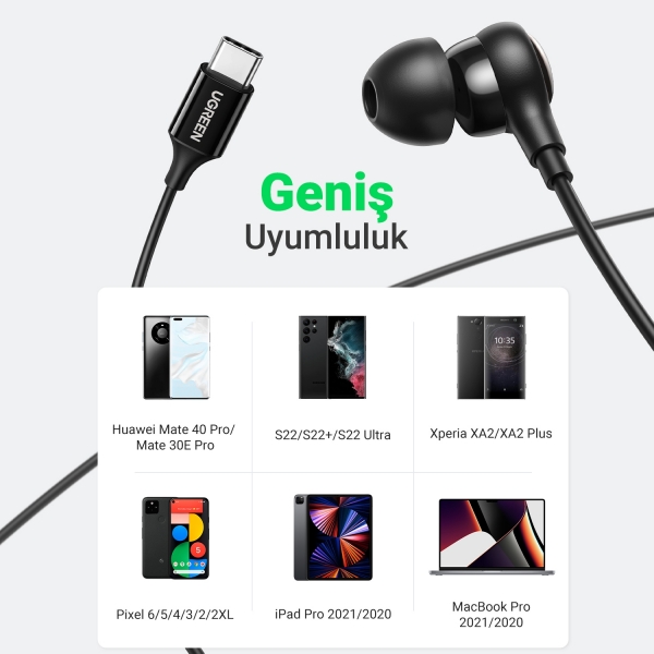Ugreen USB-C Kablolu Kulaklık (30638) — ürün görseli 3