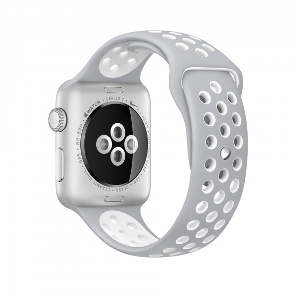Apple Watch Nike+ Series 2 (42 mm) Gümüş Rengi Alüminyum Kasa ve Mat Gümüş/Beyaz Nike Spor Kordon Akıllı Saat — ürün görseli 4