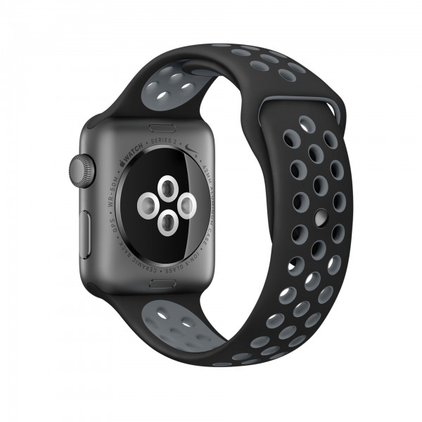 Apple Watch Nike+ Series 2 (38 mm) Uzay Grisi Alüminyum Kasa ve Siyah/Soğuk Gri Nike Spor Kordon Akıllı Saat — ürün görseli 5